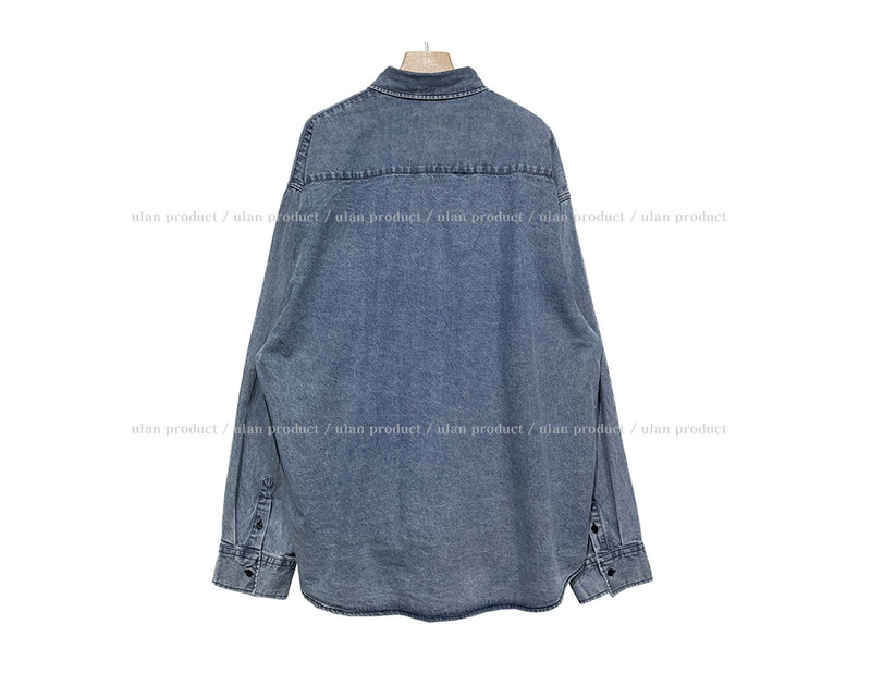 (UNISEX) ミストデニムシャツジャケット