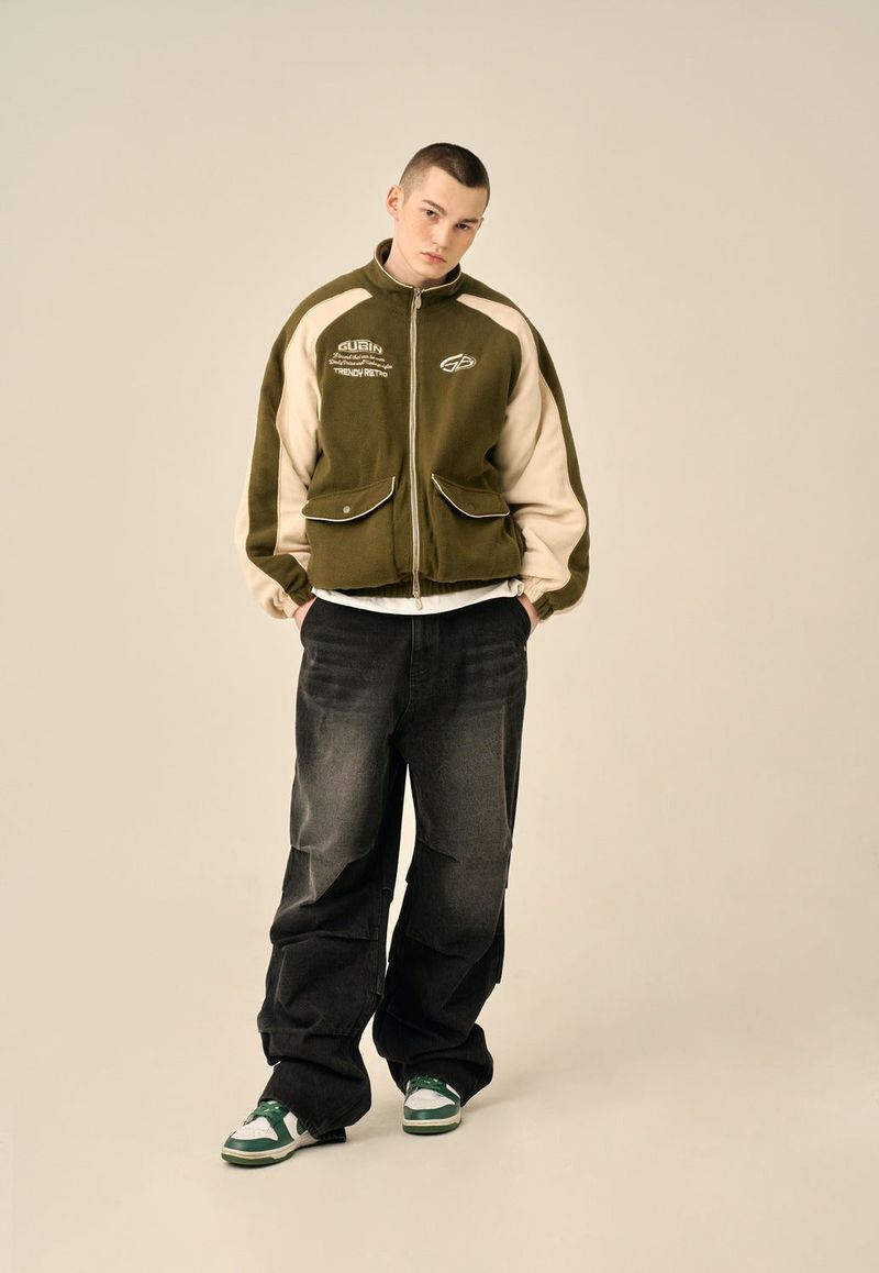 FIVE-PINTUCK WASHED DENIM