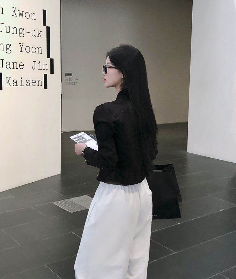 [Bellide made] COLOR INCISION COTTON TWO-WAY JACKET