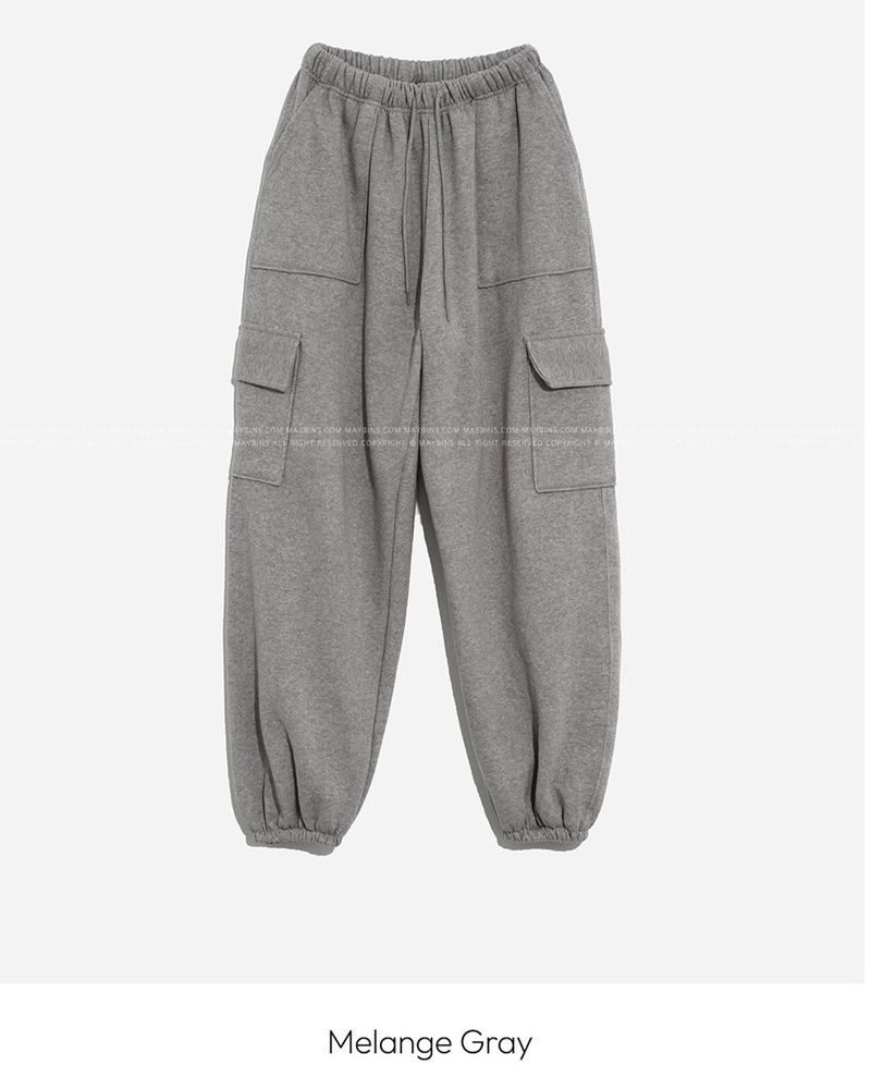 Fleece Cargo Jogger Pants
