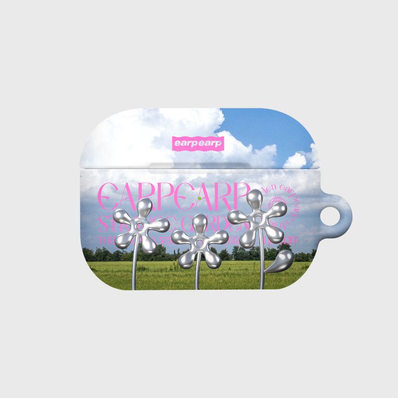 EARPEARP(アプアプ)の「STEEL FLOWER-PINK(AIR PODS PRO-HARD)(Smartphone Accessories)」