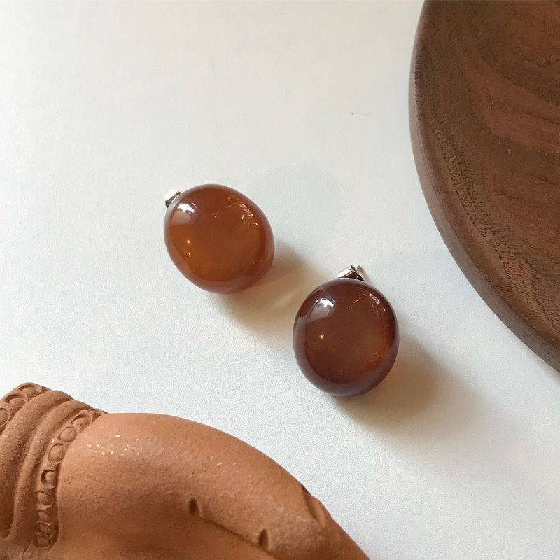 oar（オーエーアール）の「Formica Pebble earring  [Brown]（Accessories）」