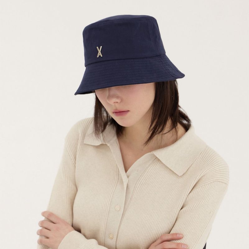 VA Stud Basic Bucket Hat / Navy