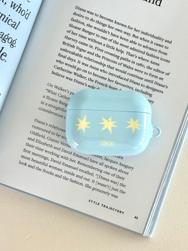 BLUE SPARKLING Airpods Case