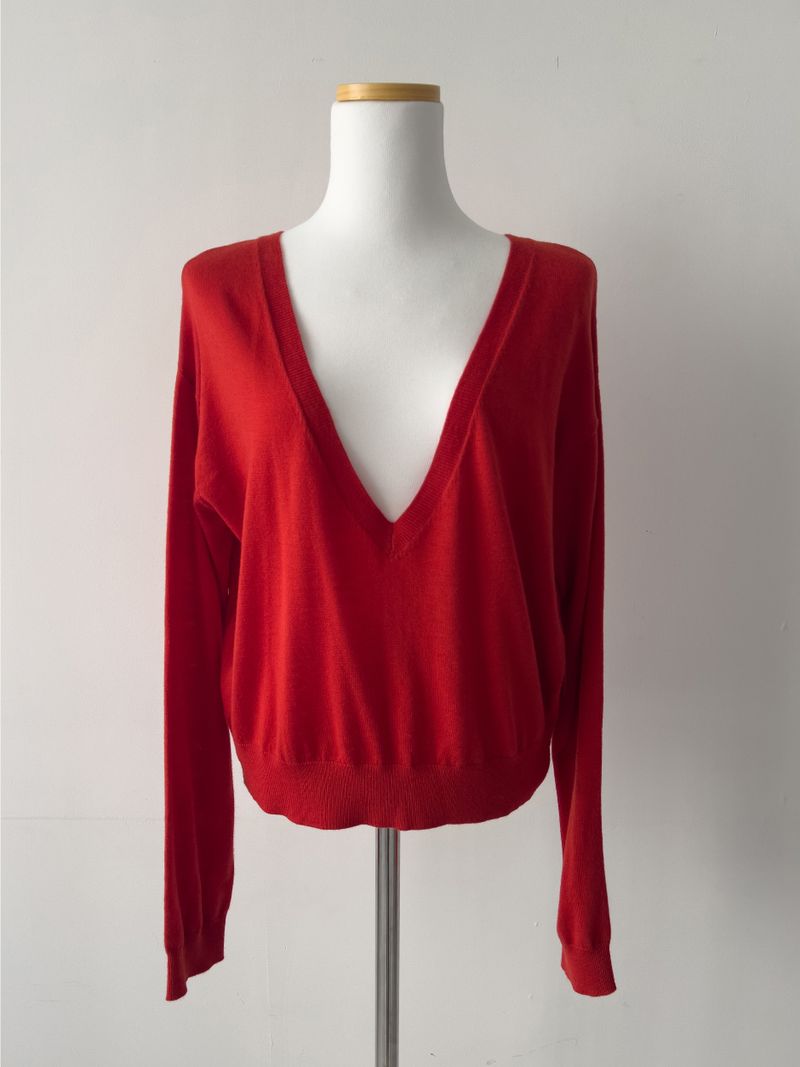 Georgia Deep V-Neck Knit