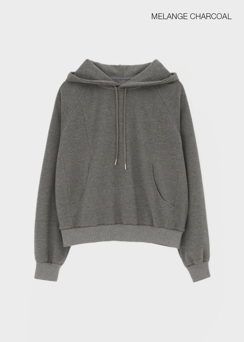 [B-BASIC] Waffle Loose Fit Hoodie
