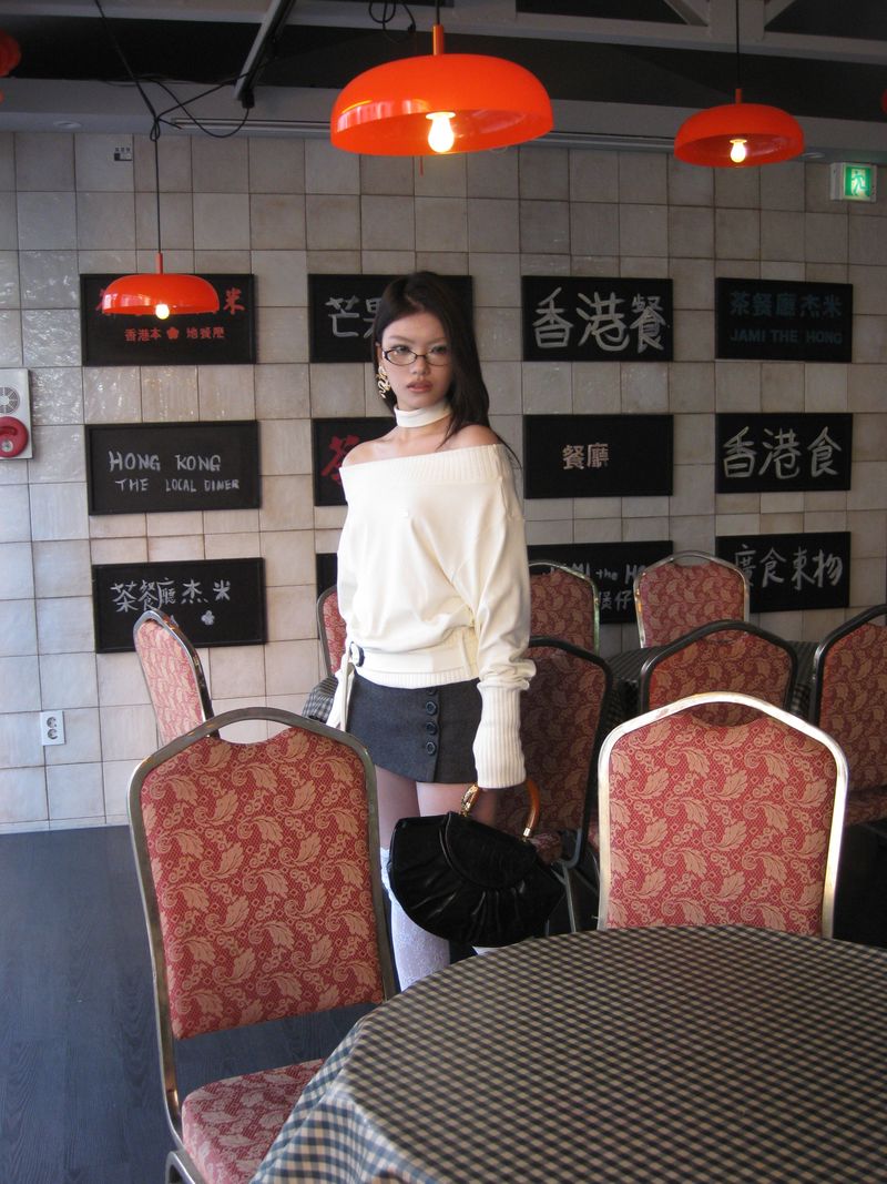 [ID] Classic Button Skort (Gray)