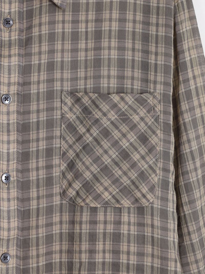 Mar over check shirt