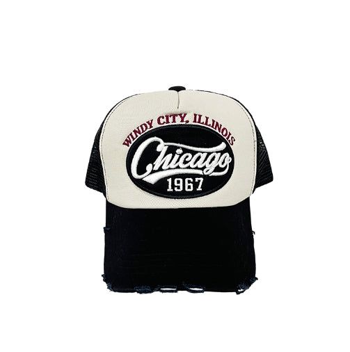 Chicago Damage Mesh Ball Cap