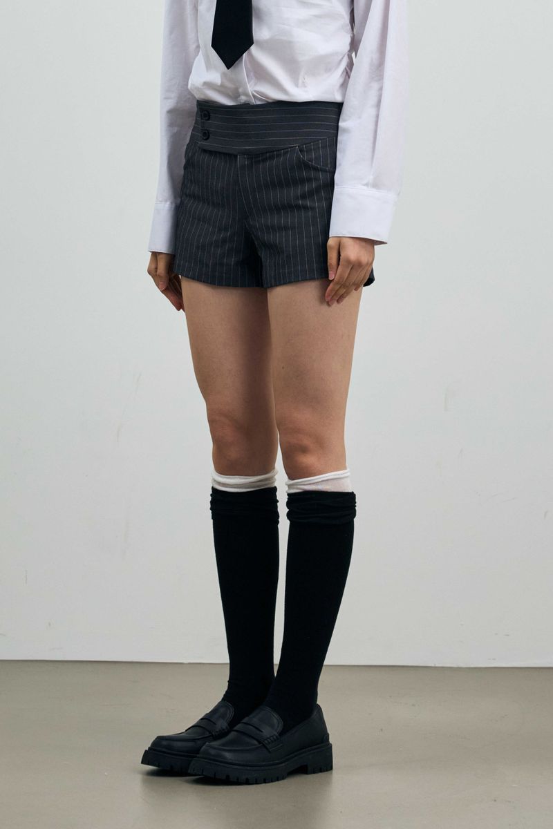 AVEL PINSTRIPE MICRO PANTS / CHARCOAL