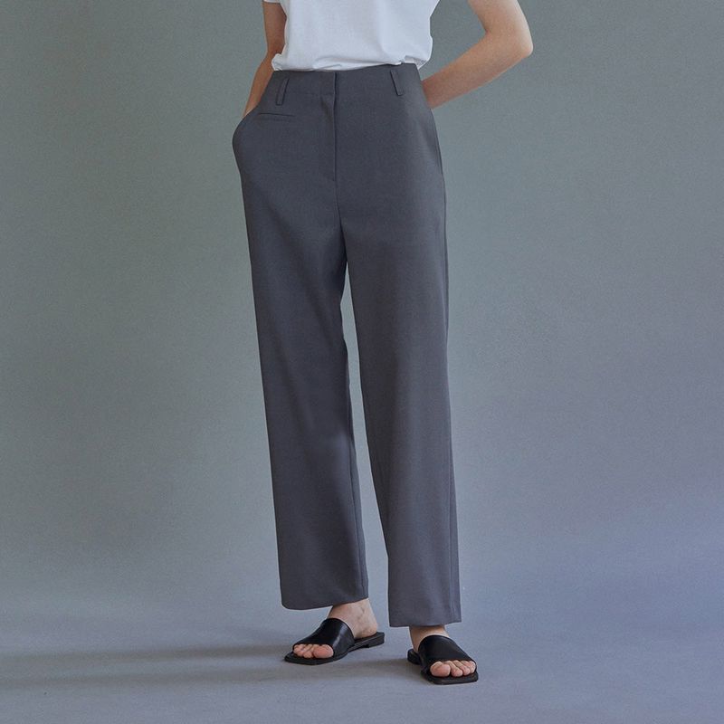 Belt loop straight slacks