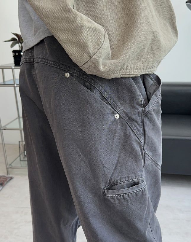 Fedon Curved Pocket Dyeing Pants