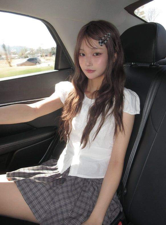 Pla Check Triangle Square Snap Hairpin
