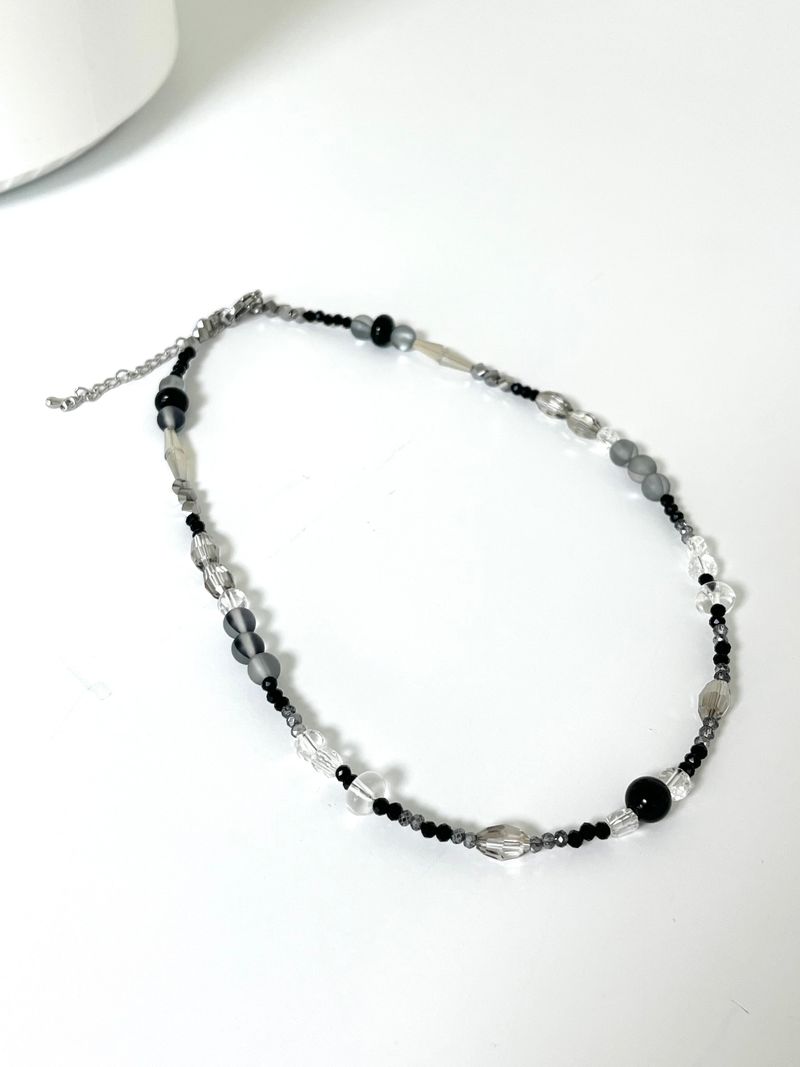 MADE aqua black necklace