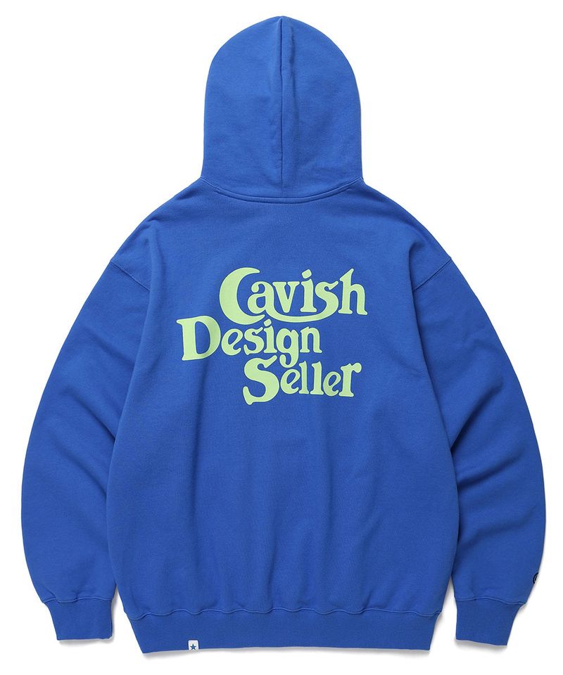 cavish（カビシ）の「SELLER LOGO HOODIE BLUE(GREEN)(CV2BFUM400A)（Tops）」