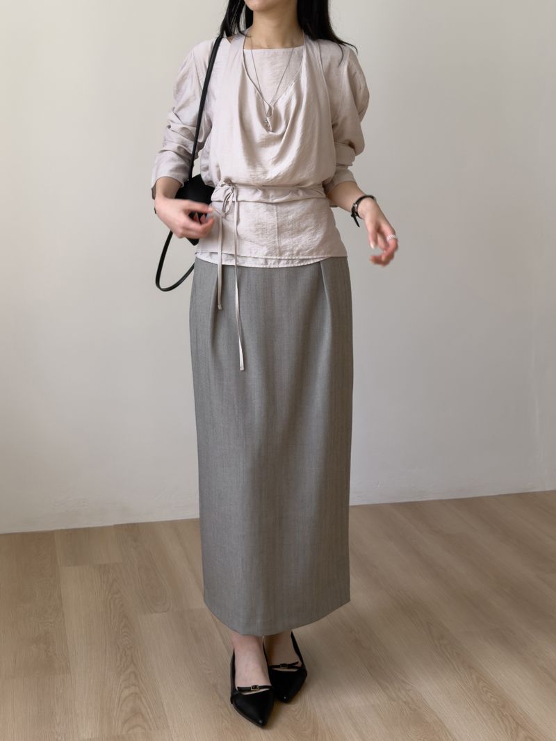 Borr Halterneck Bustier Blouse