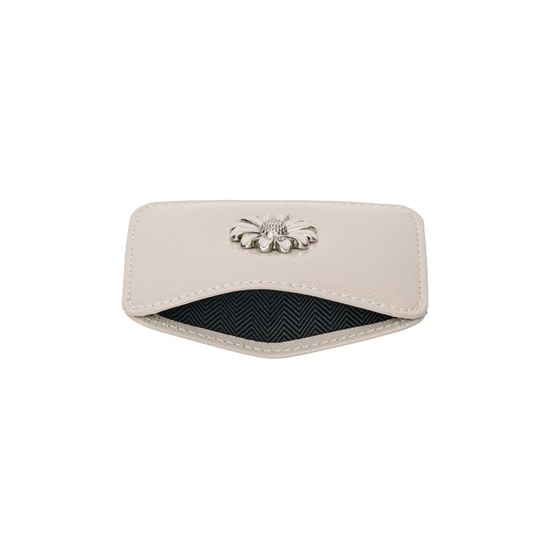 Daisy Slim Mini Transportation Card Wallet Warmgray