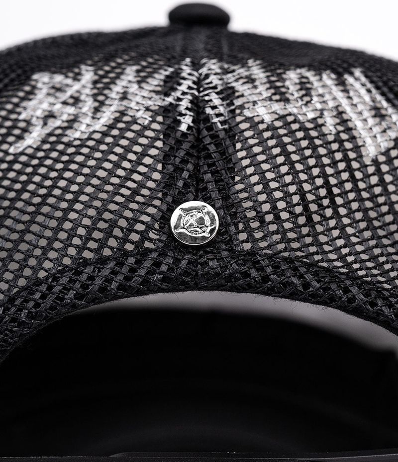 BBD Graffiti Metal Logo Trucker Mesh Cap (Black)