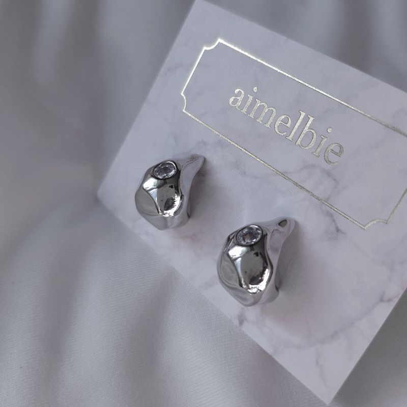 [VIVIZ シンビ Piercing] メテオペブルピアス - Silver Color