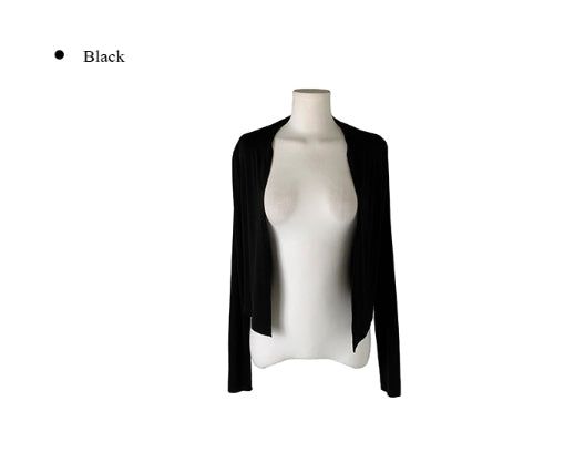 Eo Soft Slim Long Sleeve Shawl Open Cardigan