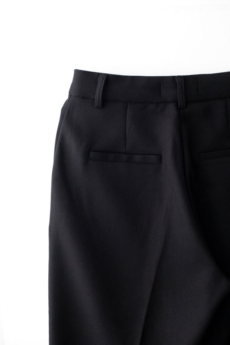 Semi wide pants (Black)