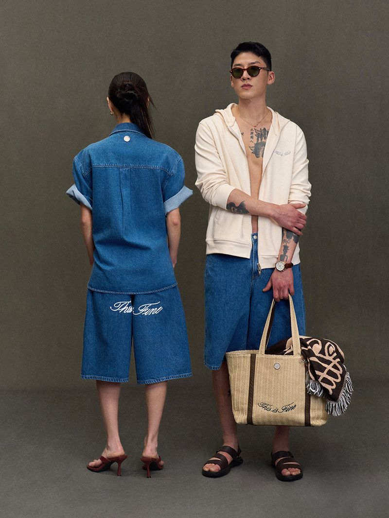 Denim Bermuda Shorts