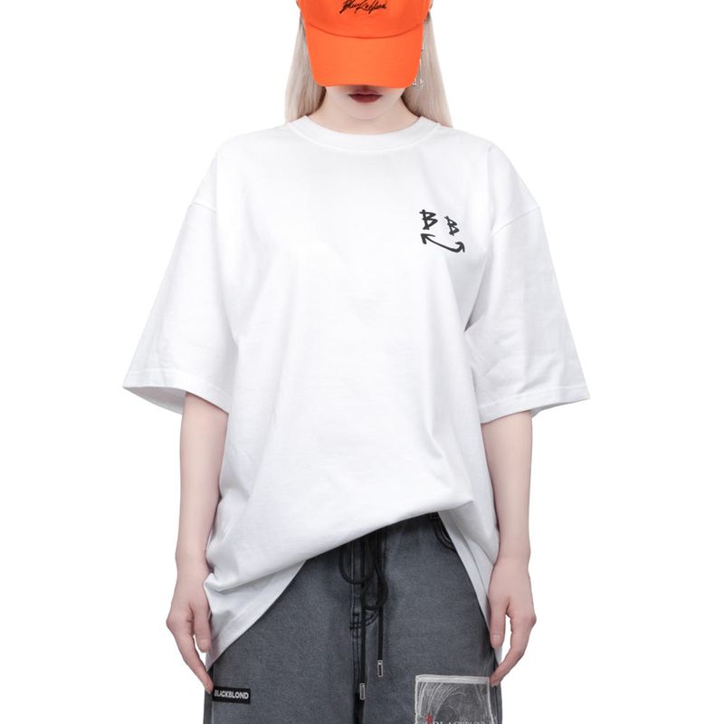 BLACKBLOND(ブラックブロンド)の「BBD Classic Smile Logo T-Shirt (White)(Tops)」
