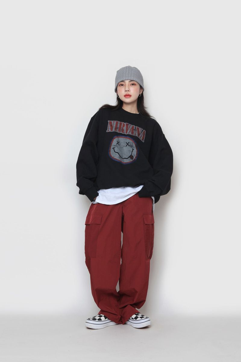 Smile Black Nirvana Sweatshirt