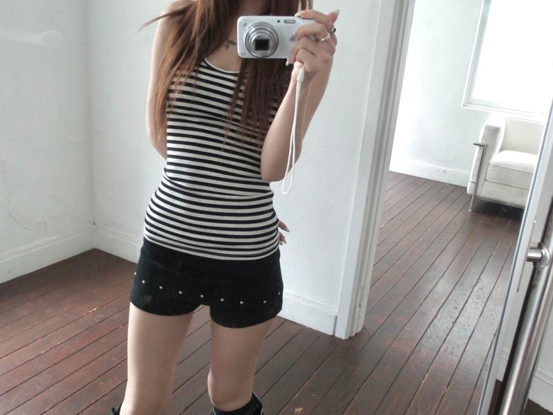 Stripe halter top