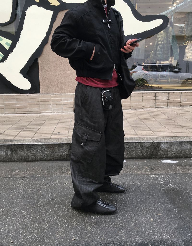 HOLY IN CODE(ホーリーインコード)の「No.1610 F ヘリンボーン カーゴストリングパンツ(パンツ)」