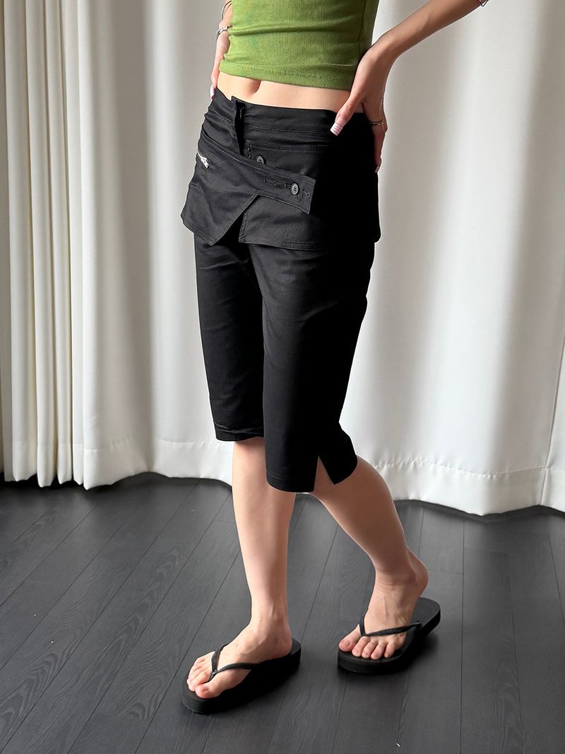 Utility wrap capri pants(2color)