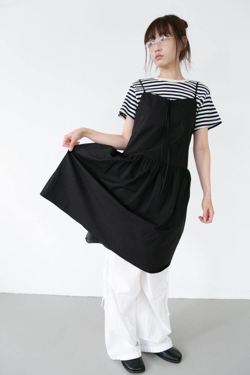 D-ring tuck banding pants(2colors)