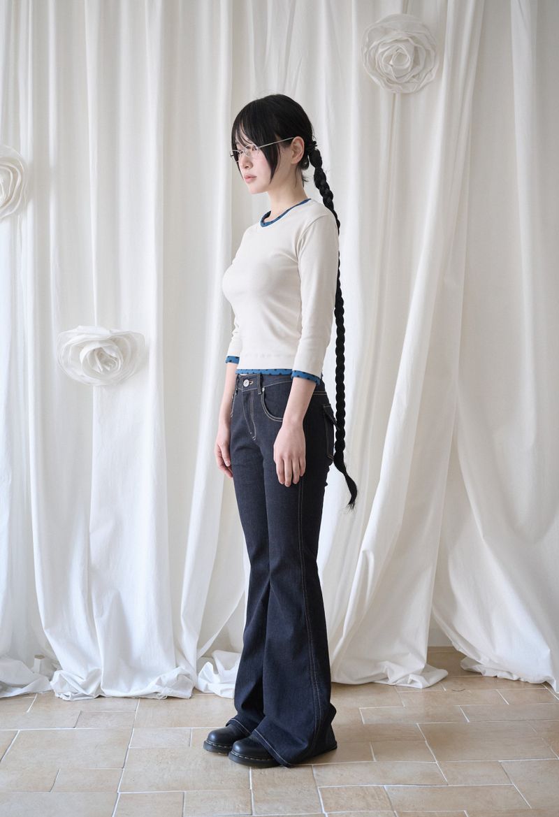 MINI DOT TRIM T IVORY