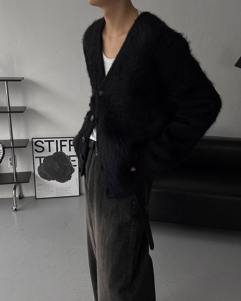 OA Blanc Angora Cardigan (3 colors)