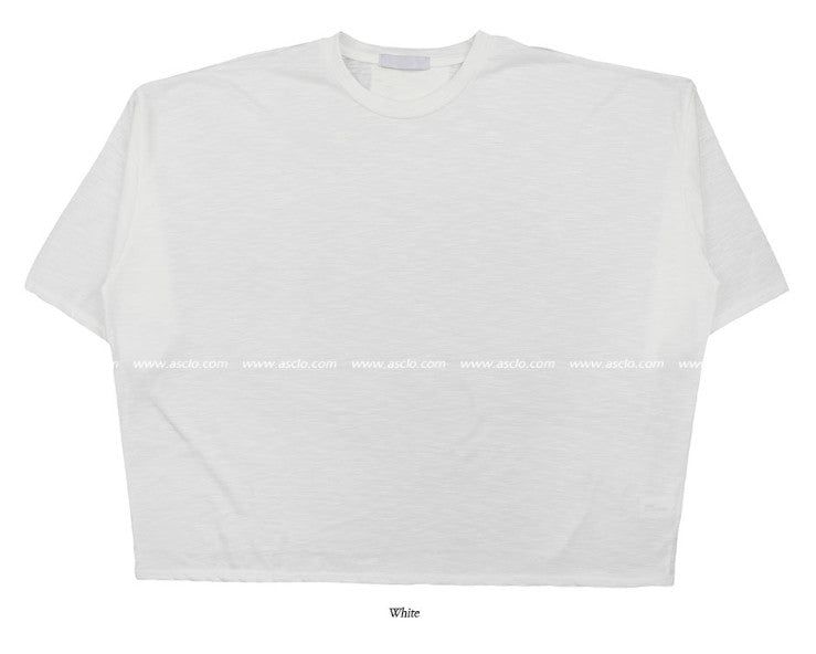 Perfect Slub 3/4 Sleeve Box T (5color)