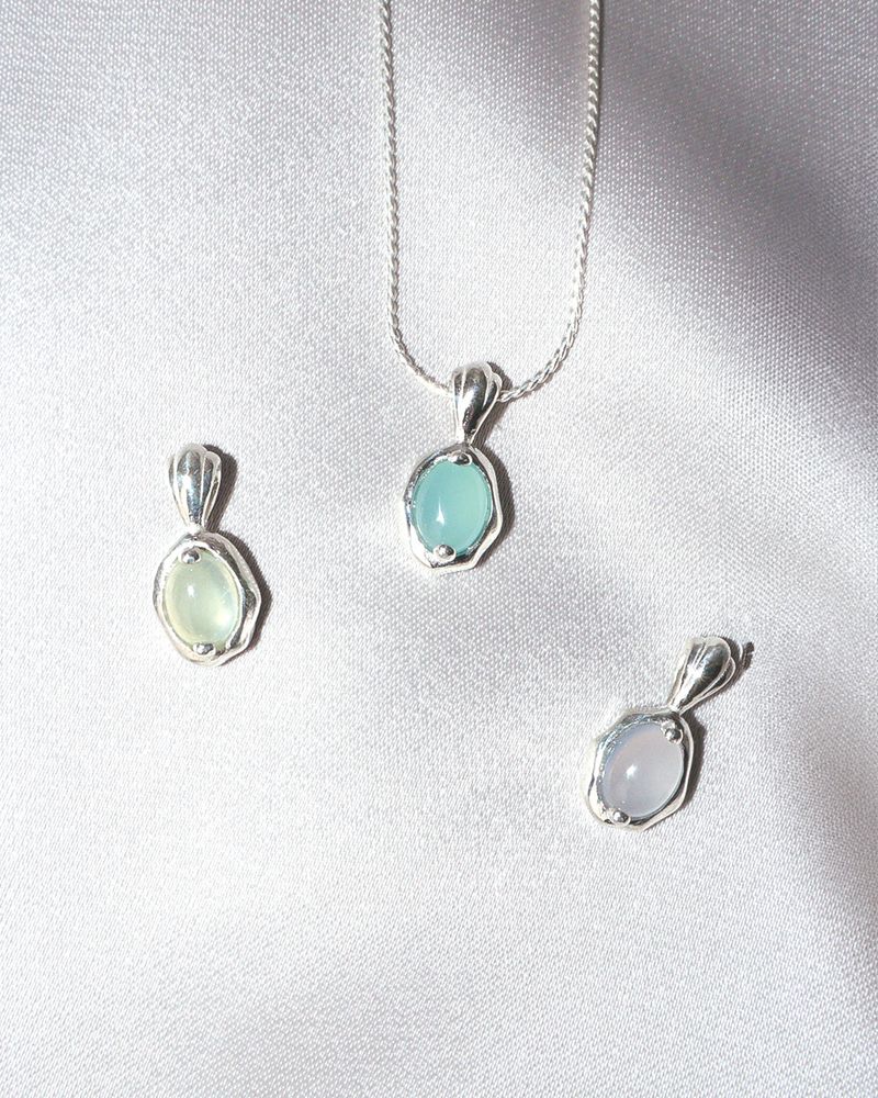 [MADE] water drop necklace