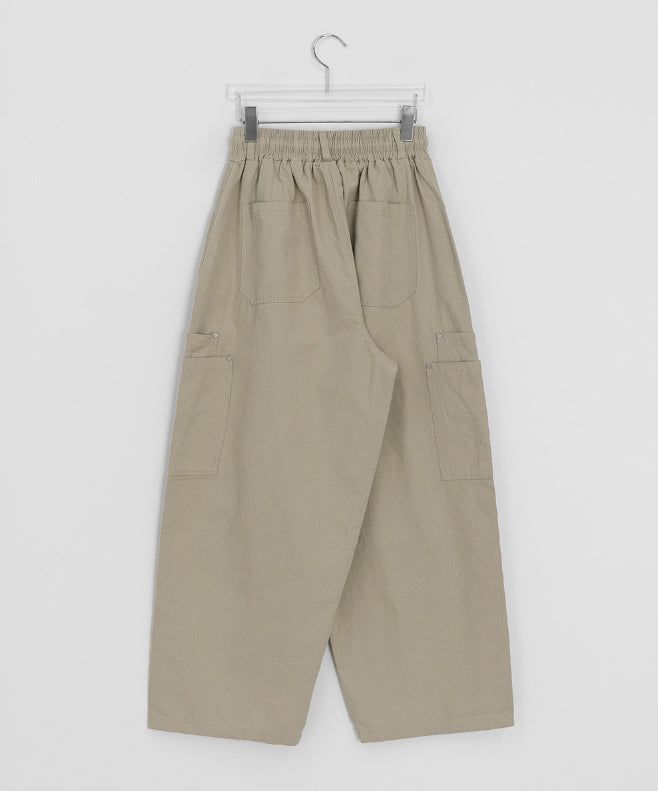 Hibamp Wide Cargo Banding Pants