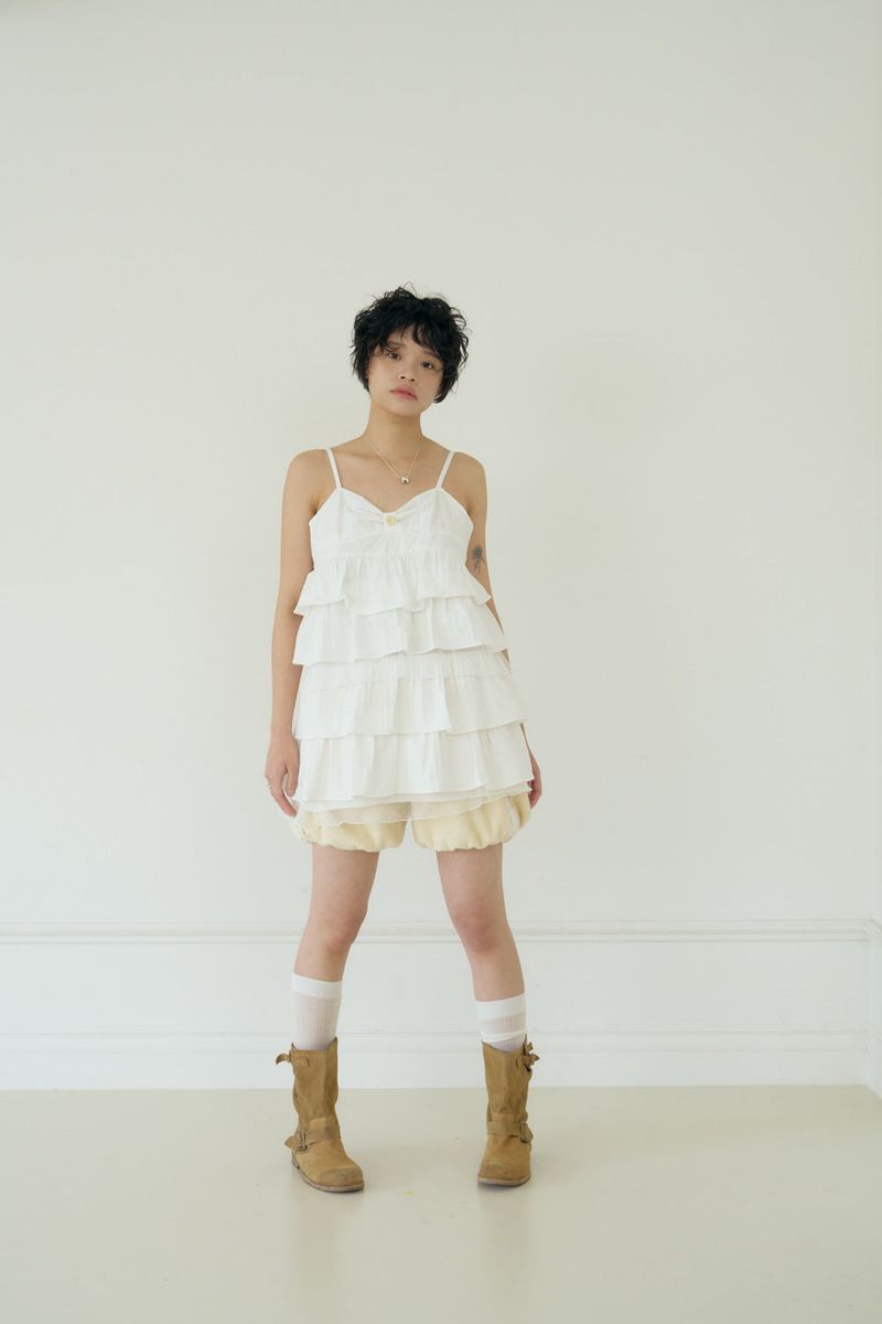 CHOCOLAT CANCAN DRESS (WHITE)