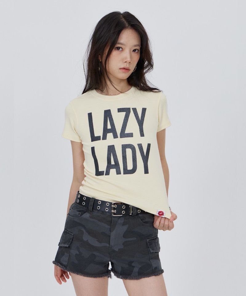 CONY LAZY LADY TEE / LIGHT YELLOW