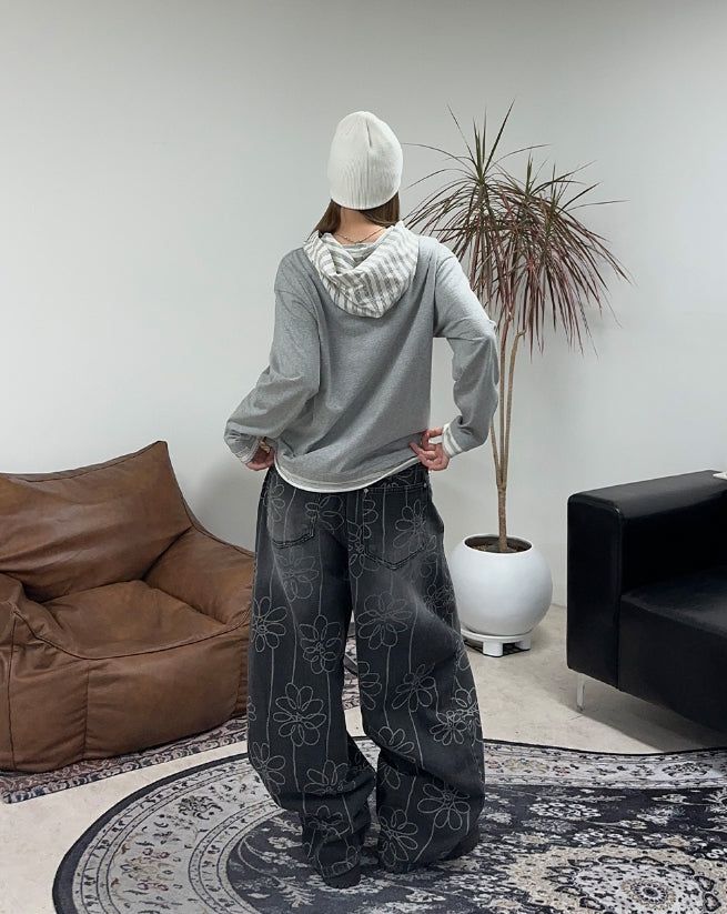 Aaron layered hoodie