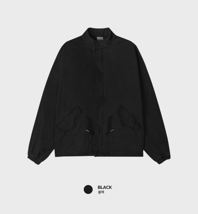 Look Eir Drawstring Cotton Washed Field Jacket