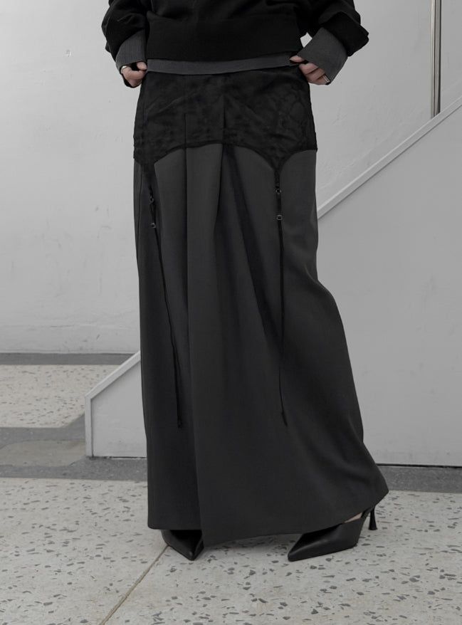 Garter Belt Layered Multi Skirt