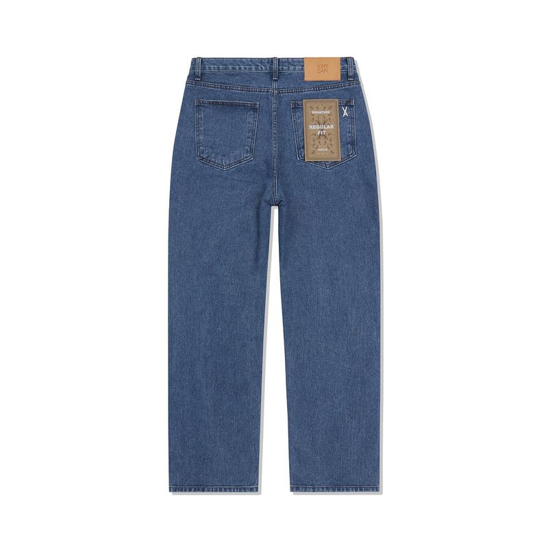Signature Stud Regular Fit Denim Pants Indigo
