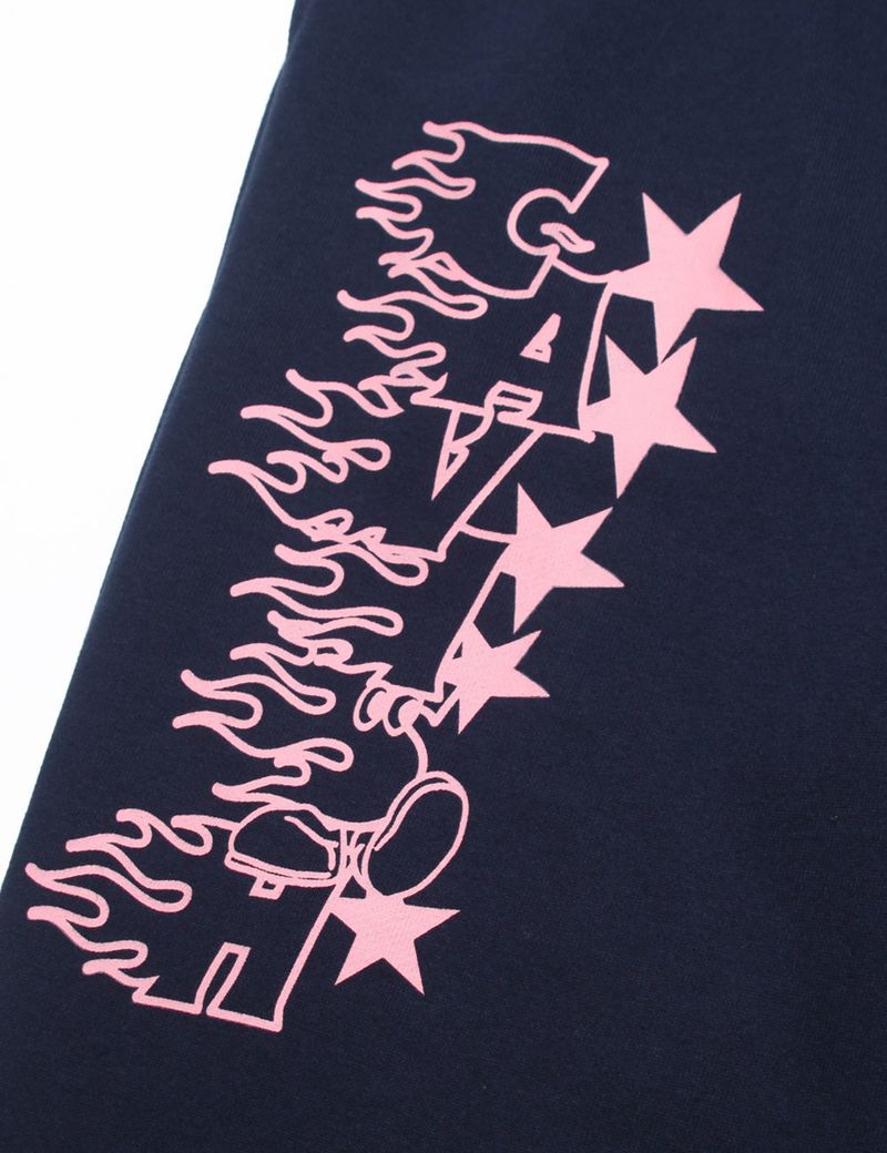 STAR LOGO PRINTED SWEAT PANTS NAVY(CV2CFUPA01A)