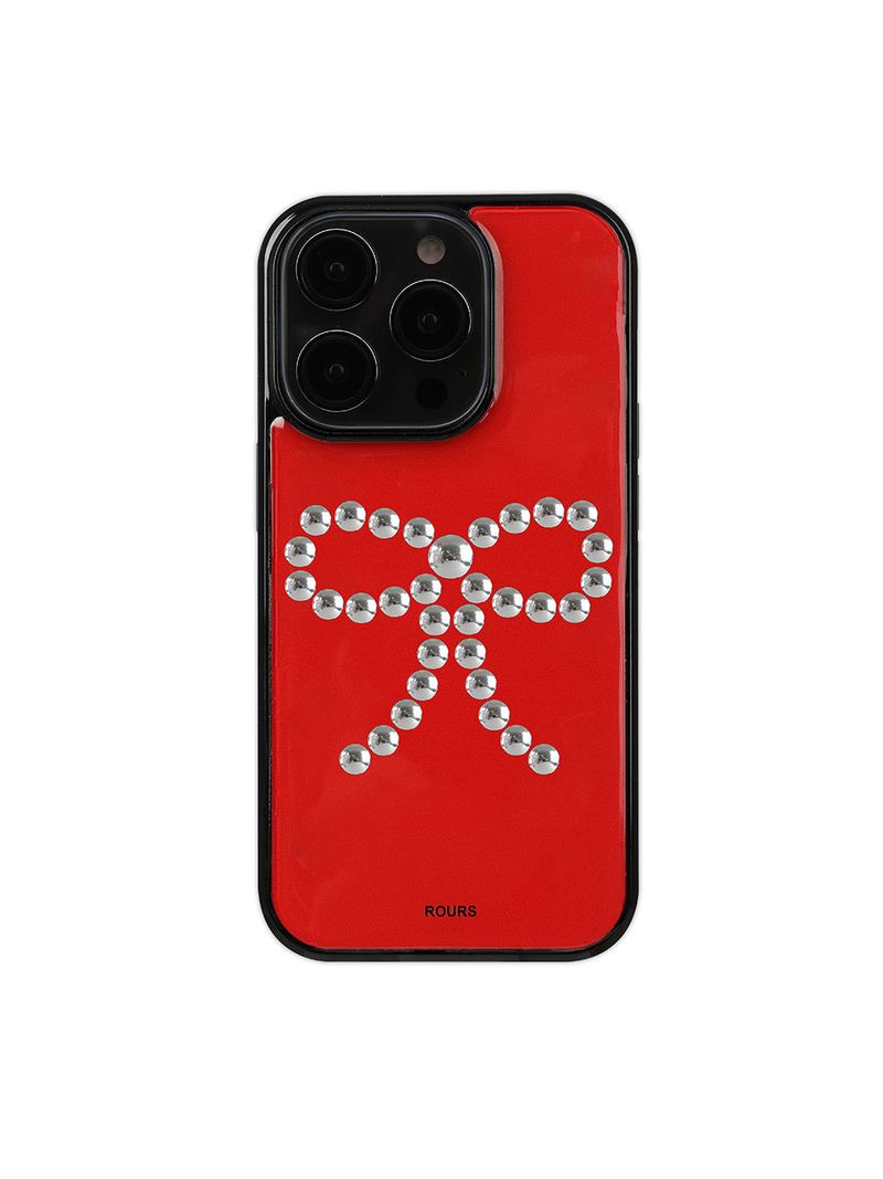 ribbon stud case (red)