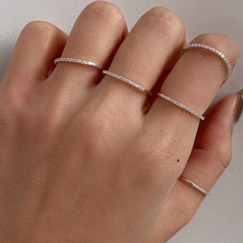 (silver925) クリンキュービックリング *silver
