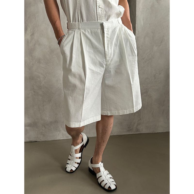 LAURANT（ロラン）の「[S/S] Cool two tuck strap bermuda pants (3color)（Pants）」