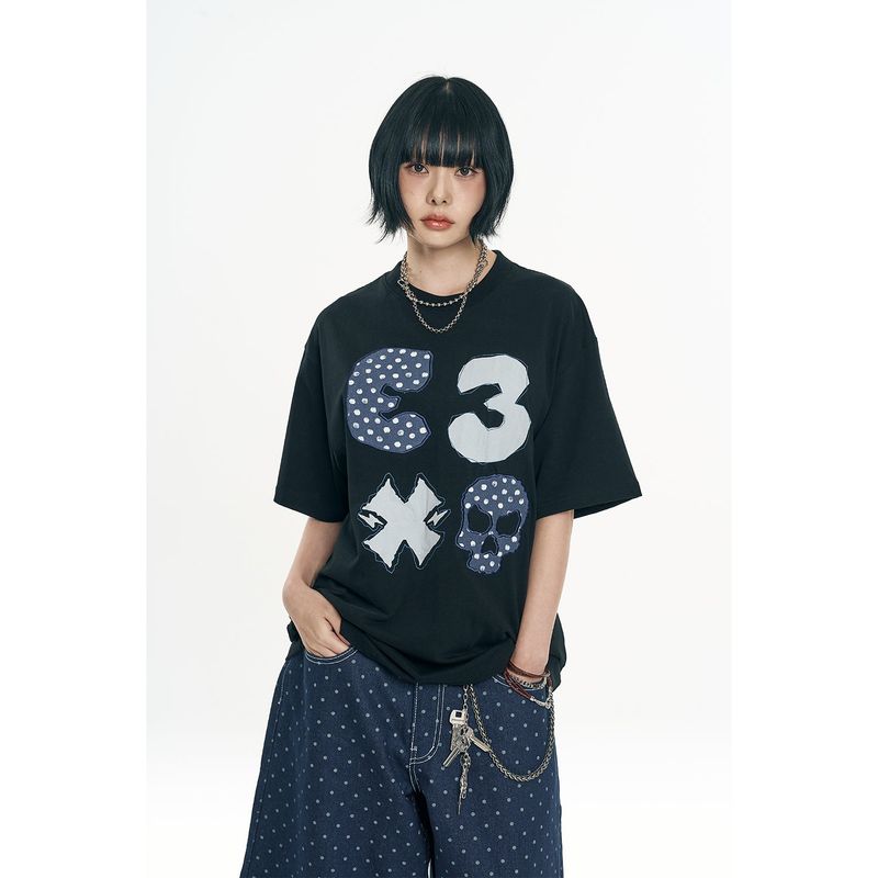 Kitsch Dot Short Sleeve - Black
