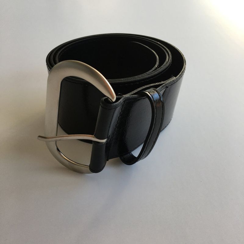 Wide oval buckle belt(2color)