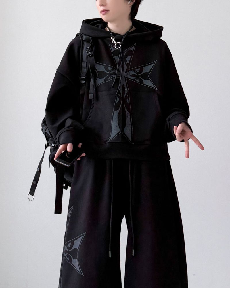 Holinness Crop Setup Hoodie